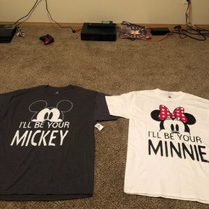 Adorable Disney Parks couples shirts.